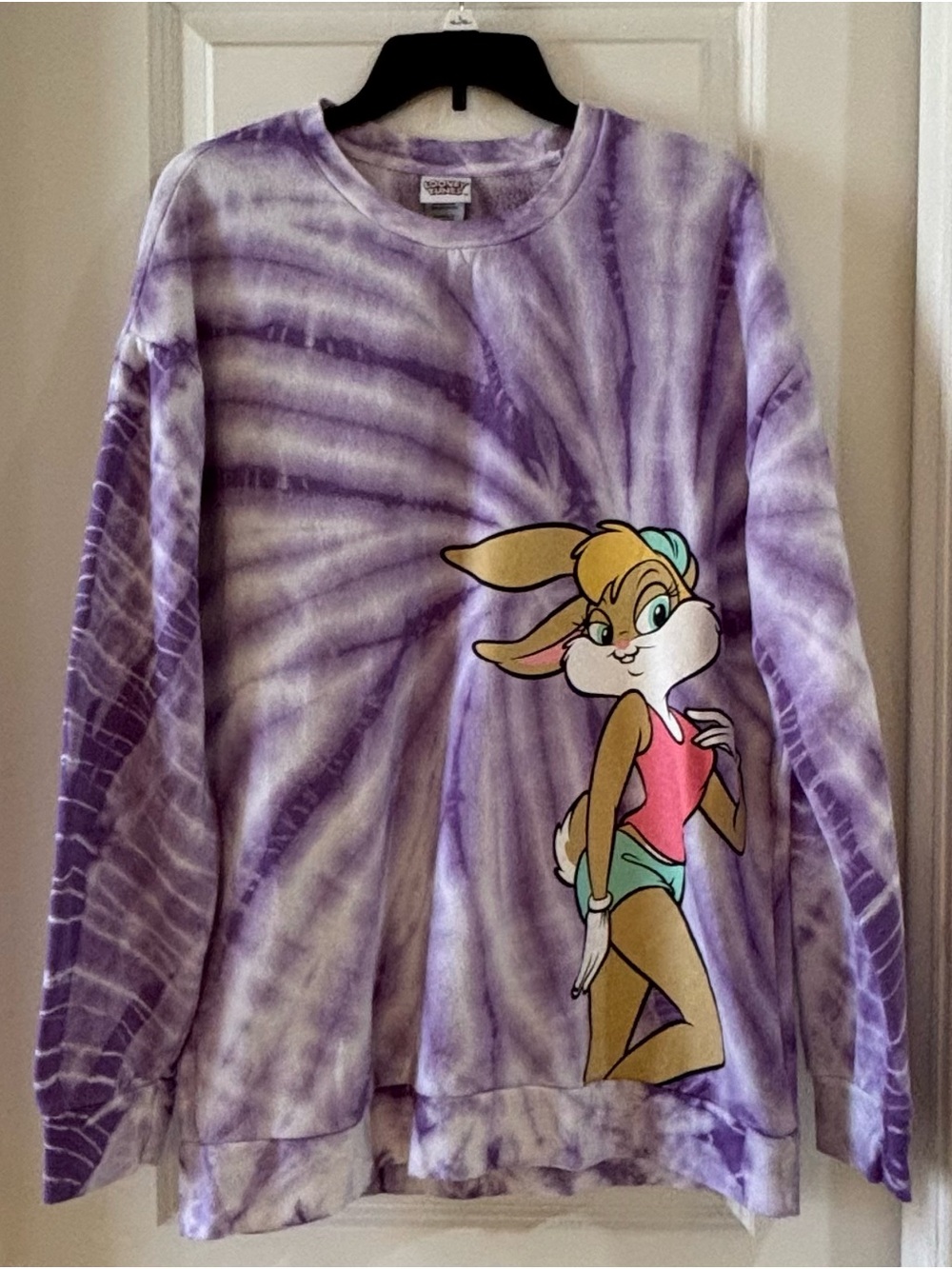 Women’s' Purple Tie-Dye Lola Bunny Graphic Sweatshirt